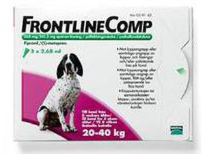 FRONTLINE COMP 268/241,2 mg vet paikallisvaleluliuos 3x2,68 ml