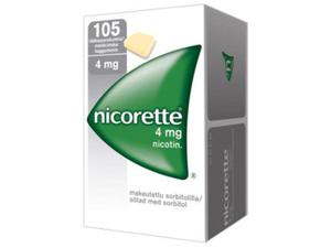 NICORETTE 4 mg lääkepurukumi 105 fol