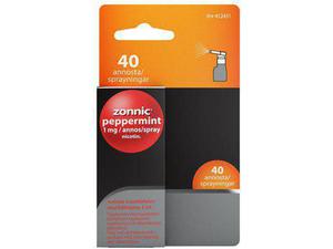 ZONNIC PEPPERMINT 1 mg/annos nikotiinisumute suuonteloon 40 annosta