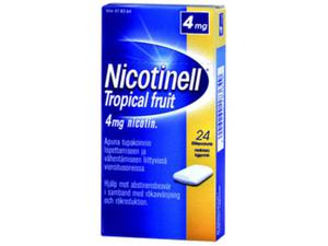 Nicotinell Tropical Fruit 4 mg 24 lääkepurukumia