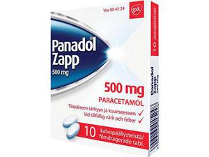 Panadol Zapp 500 mg 10 tablettia