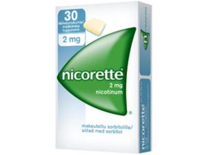 Nicorette 2 mg nikotiinipurukumi 30 kpl
