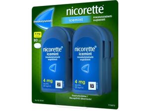 NICORETTE ICEMINT 4 mg imeskelytabl 80 kpl