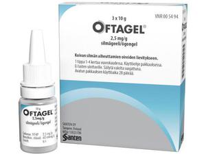 OFTAGEL 2,5 mg/g silmägeeli 3x10 g