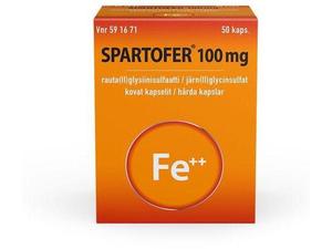SPARTOFER 100 mg 50 kapselia