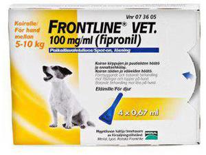 FRONTLINE VET 100 mg/ml paikallisvaleluliuos 4x0,67 ml