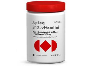Apteq Vita B12 + foolihappo 100 tablettia