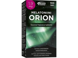 Melatoniini Orion 1,9 mg suussa hajoava 100 tabl 