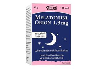 Melatoniini Orion 1,9 mg nieltävä 100 tabl