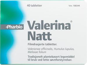 Valerina Natt tabletter 40stk