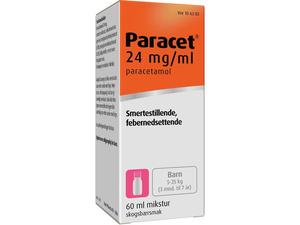 Paracet 24mg/ml mikstur 0-7 år 60ml