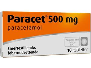 Paracet 500 mg tabletter, 10 stk