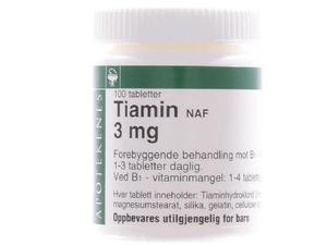 Tiamin NAF 3mg tabletter 100stk