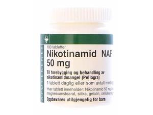 Nikotinamid NAF 50 mg tabletter 100stk