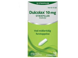 Dulcolax 10mg stikkpiller 10 stk
