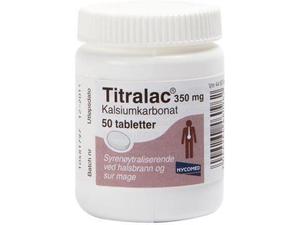 Titralac 350mg tabletter 50stk