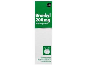 Bronkyl 200mg brusetabletter 25stk