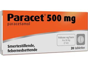 Paracet 500mg tabletter 20stk