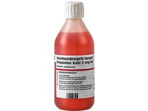 Klorhexidinsprit farget 5 mg/ml liniment 250 ml