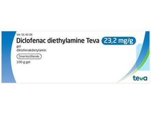 Diclofenac diethylamine Teva 2, 100 gram