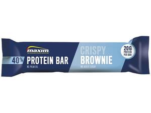 Maxim 40% protein bar crispy brownie 50 g