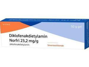 Diklofenakdietylamin Norfri 23,2mg/g gel 50g