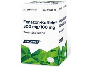 Fenazon-Koffein tabletter 20 stk