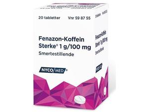 Fenazon-Koffein Sterke tabletter 20stk