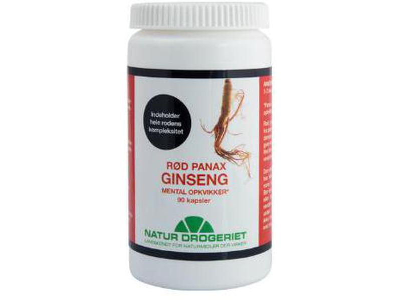 Laveste Pris For Naturdrogeriet Panax Ginseng Rød 400mg 90 Stk 