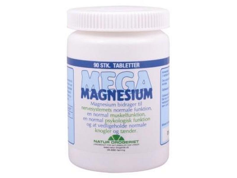 Laveste Pris For Naturdrogeriet Mega Magnesium 90 Tabletter 