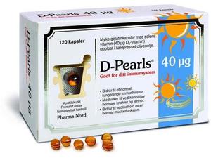D-Pearls 40mcg kapsler 120stk