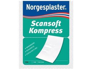Norgesplaster Scansoft kompress, 10x7,5cm 5stk