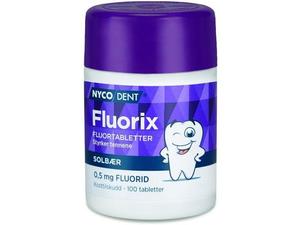 Nycodent Fluorix 0,5mg m/solbærsmak 100 stk