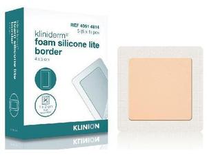 Kliniderm Foam Silikon Lite Border bandasje 4x5cm 10 stk