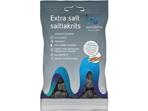 Wellibites gelégodteri ekstra salt saltlakris 70g
