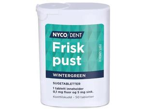 Nycodent Frisk Pust Wintergreen sugetabletter 50stk
