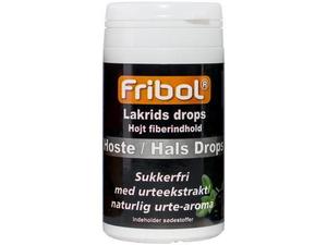 Fribol Hoste/Hals sukkerfrie drops lakris 60g