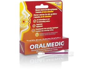 Oralmedic Afte og sårbehandling i munn 2 behandlinger 1 stk