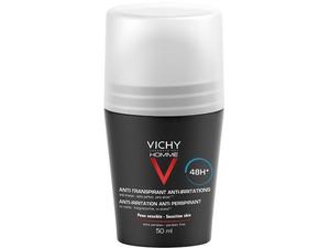 Vichy Homme mild antiperspirant deodorant roll-on 48h uten parfyme, 50ml