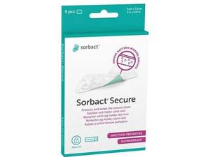 Sorbact Secure plaster 5x7,2cm 5stk
