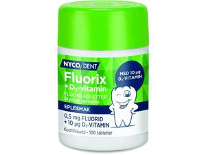 Nycodent fluorix 0,5mg vitamin D3 sugetabletter 100stk