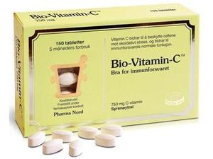 Bio-Vitamin-C 750mg tabletter 150 stk