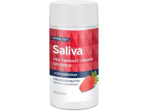 Nycodent Saliva sugetabletter jordbær 100stk