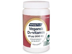 Nycoplus Vegansk D3-vitamin 20mcg tabletter 100stk