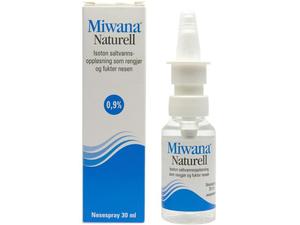 Miwana Nesespray 0,9% Naturell 30 ml