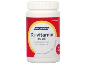 Nycoplus D3-vitamin 80mcg tabletter 100stk