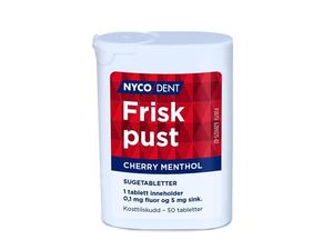 Nycodent Frisk Pust Cherry Menthol sugetabletter 50stk