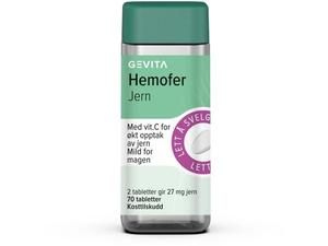 Gevita Hemofer Jern tabletter 70stk