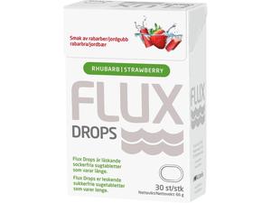 Flux Drops rabarbara/jordbær 30stk
