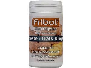 Fribol Hoste/Hals sukkerfrie drops ingefær 60g
